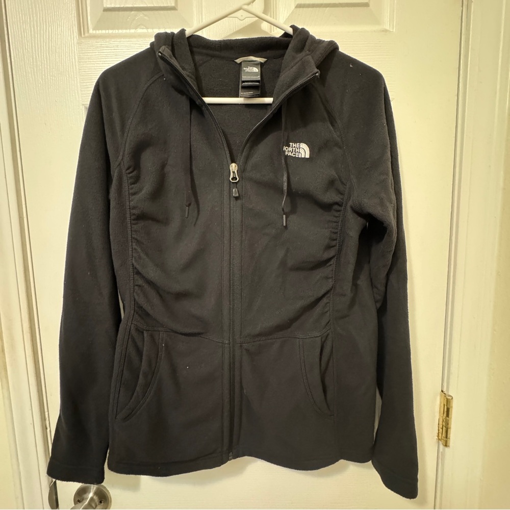 Women’s North-face fleece zip up with hood
